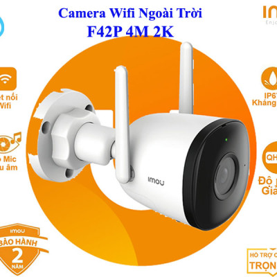 CAMERA IP WIFI IMOU NGOÀI TRỜI F42P 4M 2K - HÀNG CHÍNH HÃNG