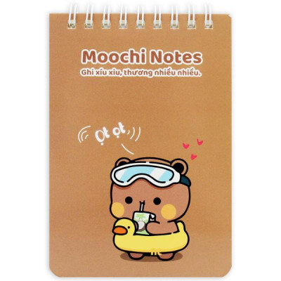 Sổ Lò Xo Moochi Notes B7 - Kẻ Ngang - 120 Trang 80gsm - The Sun 05