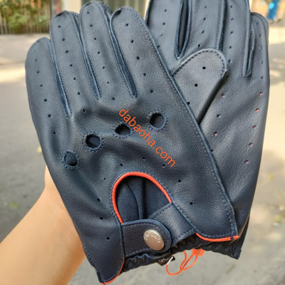 Găng tay nam da dê cao cấp nguyên tấm BHYST43 Găng tay lái xe, bao da phượt