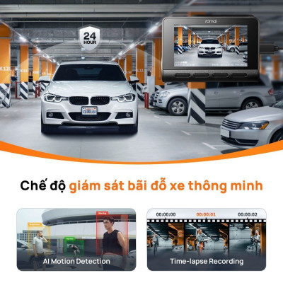 Camera hành trình 70mai Dash Cam A810 chất lượng 4K HDR, có 4G, GPS, an toàn ADAS, Ghi Hình Đêm Vượt Trội - Hàng chính hãng