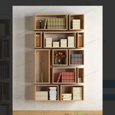 Bộ 12 Kệ Sách Treo Tường Juno Sofa CTBST12 KT 180 x 105 x 20cm