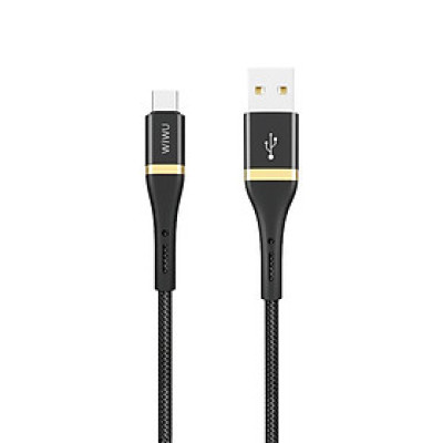 Cáp Wiwu Elite Data Cable ED- 101 Dành Cho Giao Diện Sạc Type-C Tích Hợp Chip Thông Minh, Sạc Nhanh Hơn - Hàng Chính Hãng