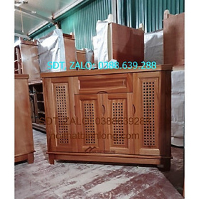 Tủ giày gỗ xoan đào