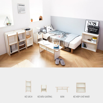 Bàn Gỗ Nhỏ Xinh Handi, Làm Bàn Trà, Bàn Đọc Sách Thương Hiệu KEGODA KGD81