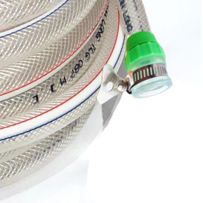 Bộ dây vòi xịt nước rửa xe, tưới cây . tăng áp 3 lần, loại 3m, 5m 206318Dđầu đồng, cút, nối PE, d.vàng