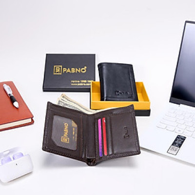 Ví da nam kiểu đứng PABNO VF45