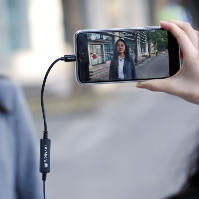 Micro cài áo Saramonic LavMicro Di - Livestream/ Phỏng Vấn/ Quay VLog - Chuyên Dùng Cho Điện Thoại - Hàng Chính Hãng