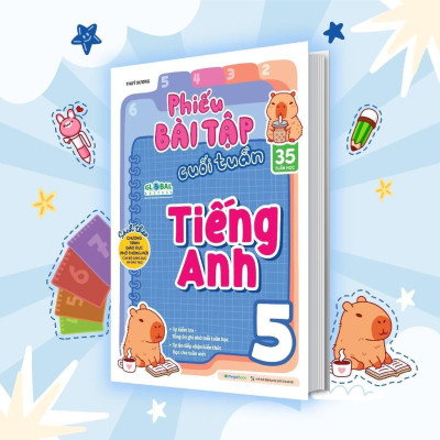 Sách - Phiếu Bài Tập Cuối Tuần Tiếng Anh Lớp 5 - Megabook