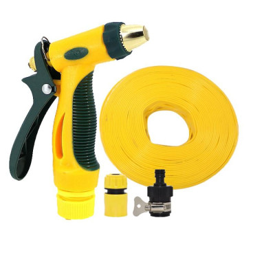 Bộ dây vòi xịt nước rửa xe,tưới cây tăng áp 3 lần 5m(cút nhựa nối 713-1) 206317