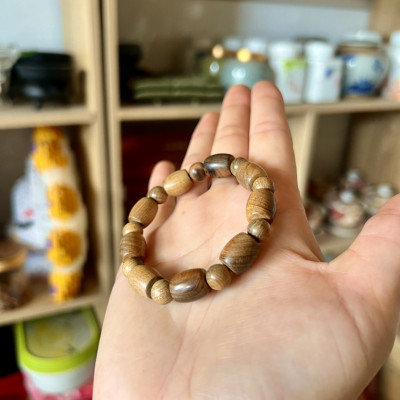 Vòng đeo tay bách xanh size 10ly  - cách điệu lu thống phối hạt tròn - không tẩm mùi thơm