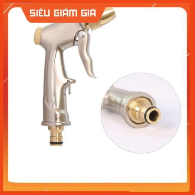 Bộ dây vòi xịt nước rửa xe, tưới cây . tăng áp 3 lần, loại 20m 206701-1 đầu đồng,cút đồng+ tặng đai