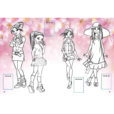 Sách - Dán Hình & Tô Màu Sticker Girl Fashion Nhà Thiết Kế Tài Ba - Tập 2 - Minh Thắng