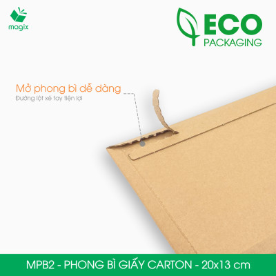 MPB3 - 22x16 cm - 20 phong bì carton đóng hàng - Bìa gói hàng, bìa cứng, bì thư | Magix Packaging