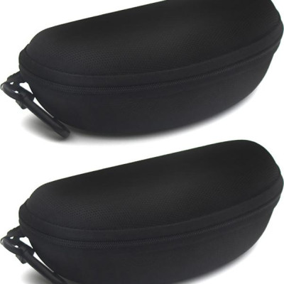 Bộ 2 hộp đựng mắt kính có móc treo - Màu Đen