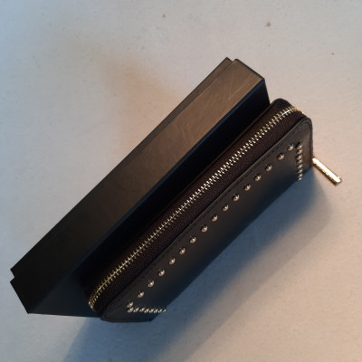 Ví nữ khóa kéo da bò vân cá sấu siêu đẳng cấp