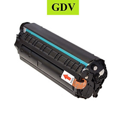 Hộp Mực In GDV Cartridge 12A Cho Máy In Canon LBP 2900 (303) 3000 HPQ2612A 1020 M1005 M1010 1018 Có Lỗ Nạp Mực - Hàng Chính Hãng