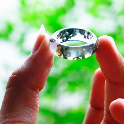  Nhẫn đá băng ngọc thủy tảo mệnh hỏa , mộc - Ngọc Quý Gemstones