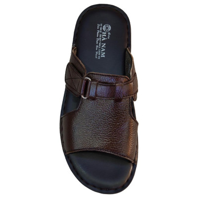 Dép Nam Quai Ngang Da Bò Thật TiTi ĐÔ Cao Cấp DNA2113d