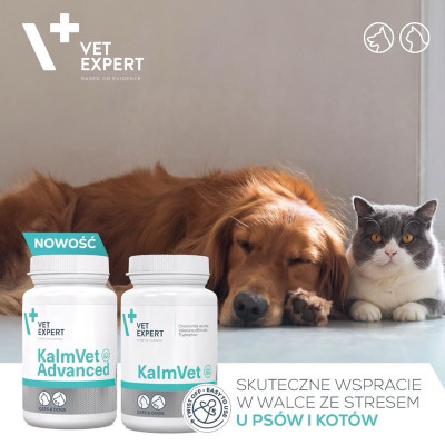 [60 viên] Sản phẩm giúp giảm căng thẳng và các rối loạn hành vi trên thú cưng KalmVet Vet Expert