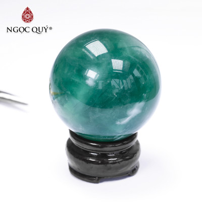 Quả cầu đá Florite mệnh hỏa, mộc - Ngọc Quý Gemstones