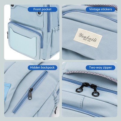 Balo Đi Học Hàn Quốc Ulzzang Thời Trang Nam Nữ Youbaili Deli - Phù Hợp Cho Học Sinh Cấp 2 Cấp 3 Tiểu Học Trung Học Sinh Viên Chống Nước Đựng Được Laptop Đi Chơi Du Lịch Dễ Thương Cute Nhiều Màu Cá Tính Unisex Nam Nữ