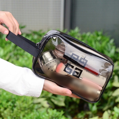 Bộ 3 túi trong suốt đựng đồ, mỹ phẩm , túi du lịch chống thấm nước có tay xách , đi chơi , du lịch tiện lợi
