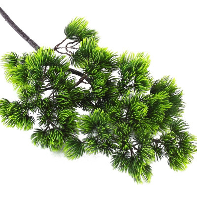 Cành tùng giả - dài 38cm - tán rộng 18cm - Cây giả, hoa lụa Decor trang trí nhà cửa