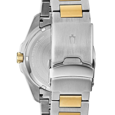 Đồng Hồ Nam Bulova Dây Thép Không Gỉ 98B334 - Mặt Xanh