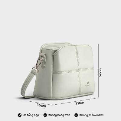 Túi Yuumy ( Thời trang nữ đi chơi size 21 - Túi đeo chéo da Seasand YN196 )