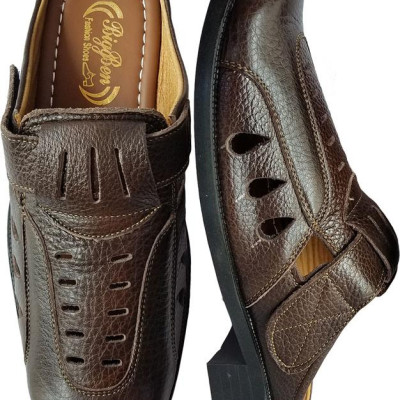 Dép SaBo Nam BIGGBEN Da Bò Thật Cao Cấp SB26