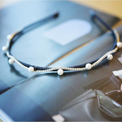 Bờm cài tóc đính đá lượn sóng dễ thương BN102