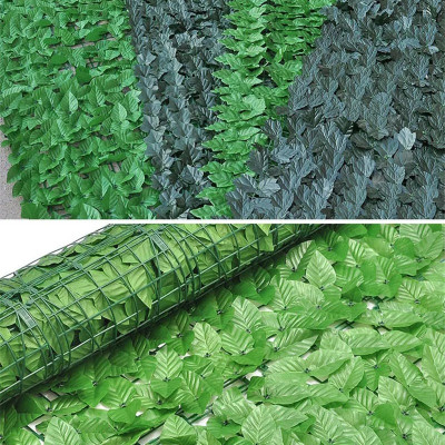 Hàng rào lá xanh nhân tạo - Tấm lá vạn niên thanh 1m*3m trang trí nhà cửa ban công - Cây giả, hoa lụa Decor trang trí nhà cửa
