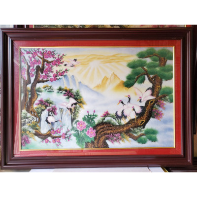 TRANH ĐÁ TỰ NHIÊN - TÙNG HẠC DIÊN NIÊN (TÙNG HẠC TRƯỜNG TỒN )