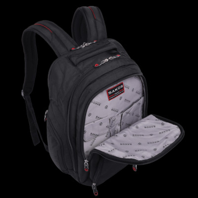 Balo Laptop 15.6 Inch SAKOS ATOM Rộng Rãi, Bền Bĩ - Hàng Chính Hãng