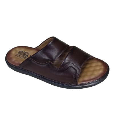 Dép Nam Quai Ngang HÀ NAM Da Bò Thật Cao Cấp DNA2186