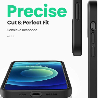 Ugreen UG20457LP417TK Iphone 12 Pro Max 6.7inch Màu Đen Ốp Lưng điện thoại Silicone - HÀNG CHÍNH HÃNG