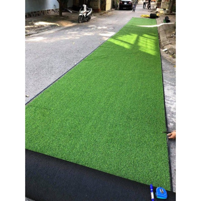 Thảm cỏ nhân tạo cỏ cao 2cm, trang trí trải sân vườn Hàng chuẩn loại đẹp cắt theo yêu cầu
