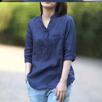 áo sơ mi nữ - chất liệu đũi xước tơ phù hợp cho mọi lứa tuổi đến dưới 85kg (A25)