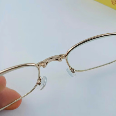 Kính lão đọc sách gập gọn xịn from kính đẹp tròng thủy tinh tặng hộp da cao cấp độ từ 0,5-4,0 độ