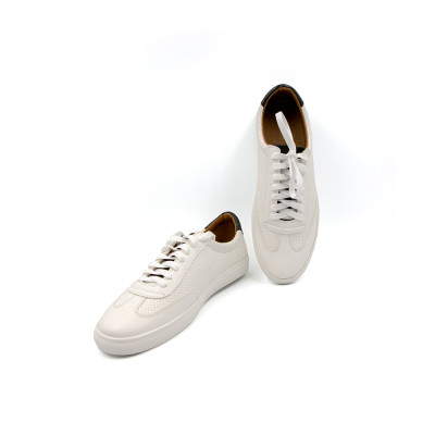 Giày Sneaker Tomoyo  Nam Cột Dây Màu Trắng Lót Da Cừu Siêu Êm TMN21507