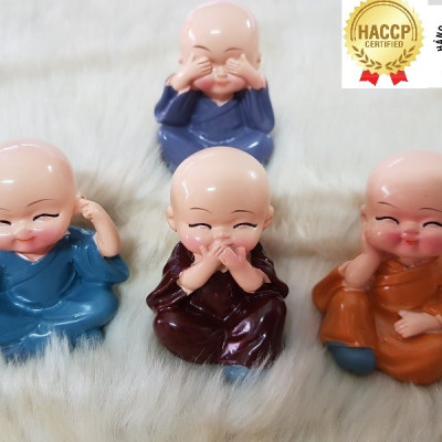 Bộ tượng 4 chú tiểu-tượng phật phong thủy,trang trí xe ô tô