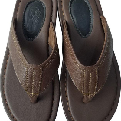 Dép Xỏ Ngón Nam BIGGBEN Da Bò Thật DK63