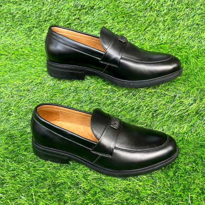 Giày tây nam công sở da bò màu đen Trường Hải đế cao su GT2280