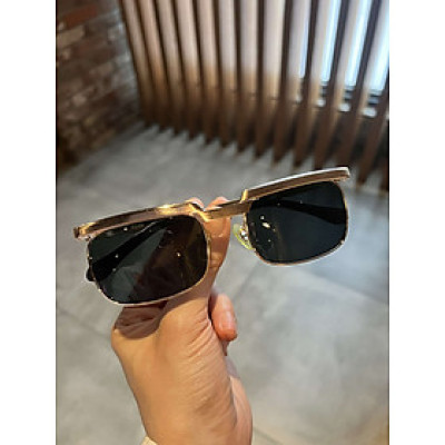 Kính râm nam Solex chữ H Mắt kính thủy tinh kim cương chống vỡ Gọng titan 14K