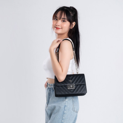 Túi Yuumy ( Thời trang nữ đi tiệc size 21 - Túi đeo chéo da Seasand YN137 )