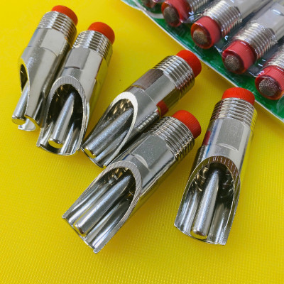 Vỉ 5c Vòi uống nước cho heo tiết kiệm nước bằng inox không gỉ phi 21, núm ngậm nước cho heo