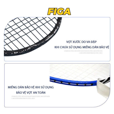 [COMBO 2] Miếng dán bảo vệ đầu vợt cầu lông tránh trầy xước, vợt tennis, da PU chống mài mòn - Giao Màu Ngẫu Nhiên