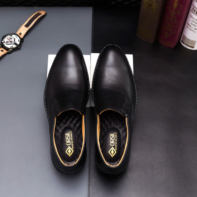 Giày da nam công sở ORSIL kiểu dáng trẻ trung 2 màu đen nâu Mã AT-OS21