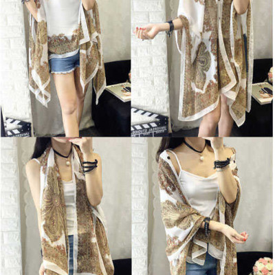 Khăn voan mỏng khoác ngoài tạo nhiều kiểu dùng chống nắng, đi biển, quàng cổ AKC45