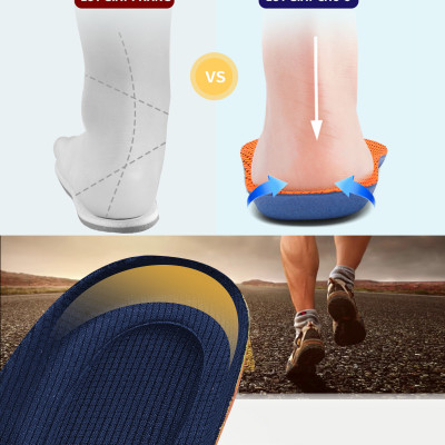 Lót giày thể thao EVA có 6 đệm chống sốc êm chân và rãnh chịu lực - buybox - BBPK154